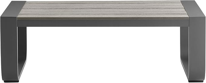 CHITA Aluminum Outdoor Patio Furniture Coffee Table, All-Weather Outdoor Metal - Image 5