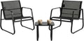 DUMOS 3 Piece Patio Furniture Set，Outdoor Patio Furniture Conversation Set by DumosLifestyle