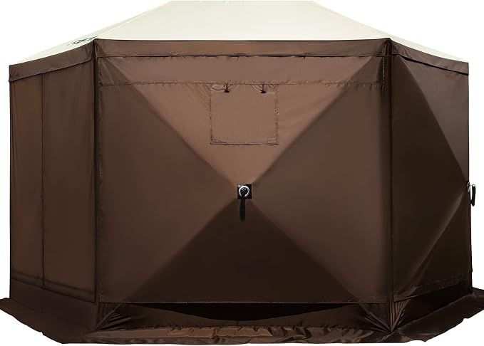 VEVOR 12 * 12ft 6 Sided Pop-up Canopy Shelter Tent - Image 11