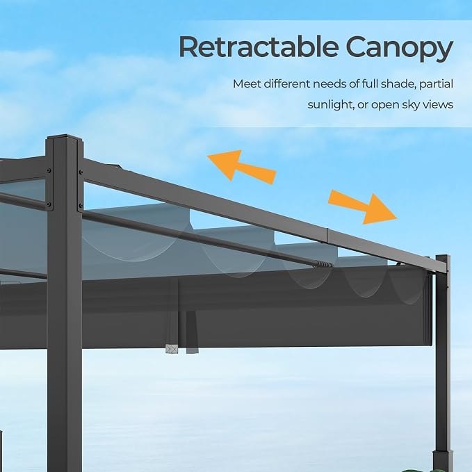 Tangkula 10x10Ft Pergola, Patio Pergola - Image 2