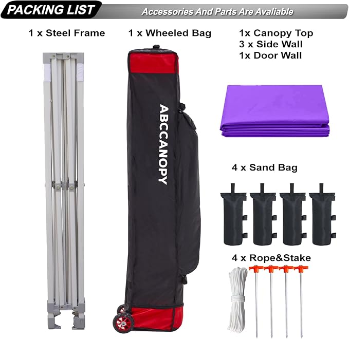 ABCCANOPY Easy Pop Up Canopy Tent - Image 5