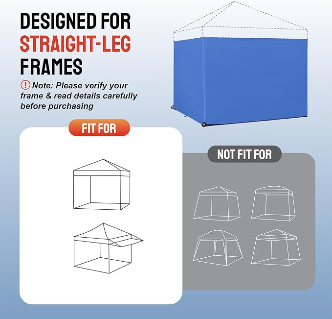 CROWN SHADES 8x8 Canopy Sidewalls - Image 5