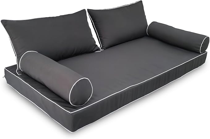 Outdoor Daybed Cushion Cover Twin, Twin Size Outdoor Daybed Mattress Bolster by Unknown