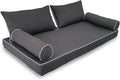 Outdoor Daybed Cushion Cover Twin, Twin Size Outdoor Daybed Mattress Bolster by Unknown