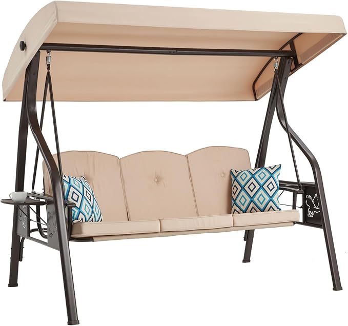 3-Seat Outdoor Porch Swing by zzw