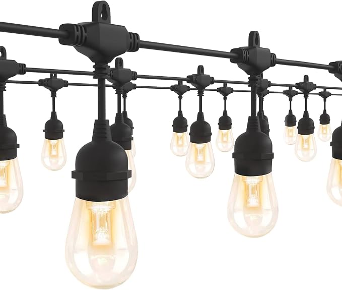 GANA 12V Low Voltage & Safe LED Outdoor String Lights, 75FT 24 Shatterproof by GANA