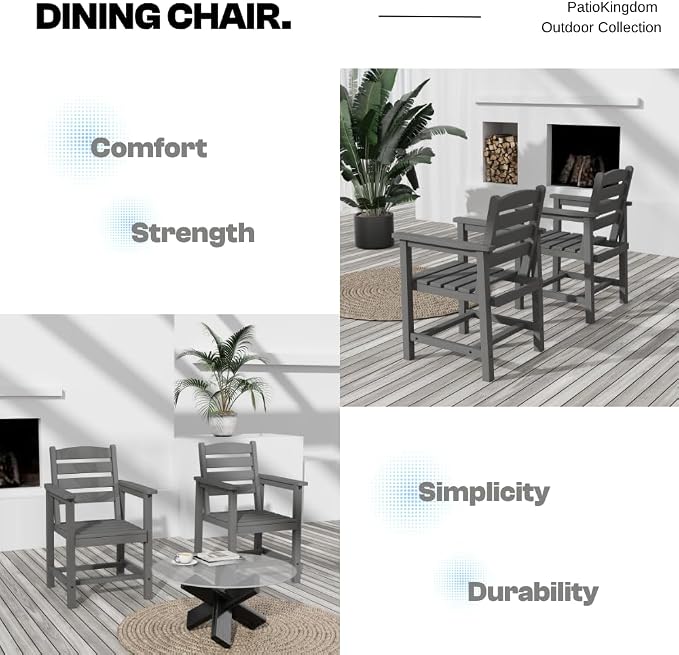 Outdoor HDPE Dining Set 7 Pieces, Patio Table - Image 6