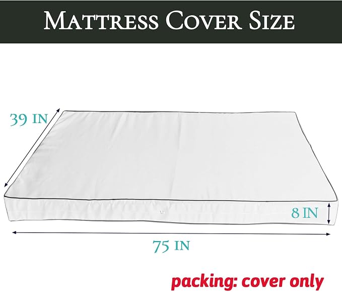 Outdoor Porch Daybed Swing Bed Mattress Cover - Image 2