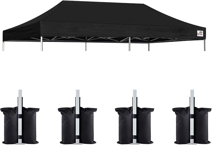 Eurmax USA 10x20 Pop Up Canopy Replacement Canopy Tent Top Cover, Instant by Eurmax