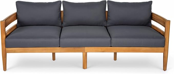 Christopher Knight Home Kavets 76.25'' W Outdoor 3 Seater Sofa - Image 3