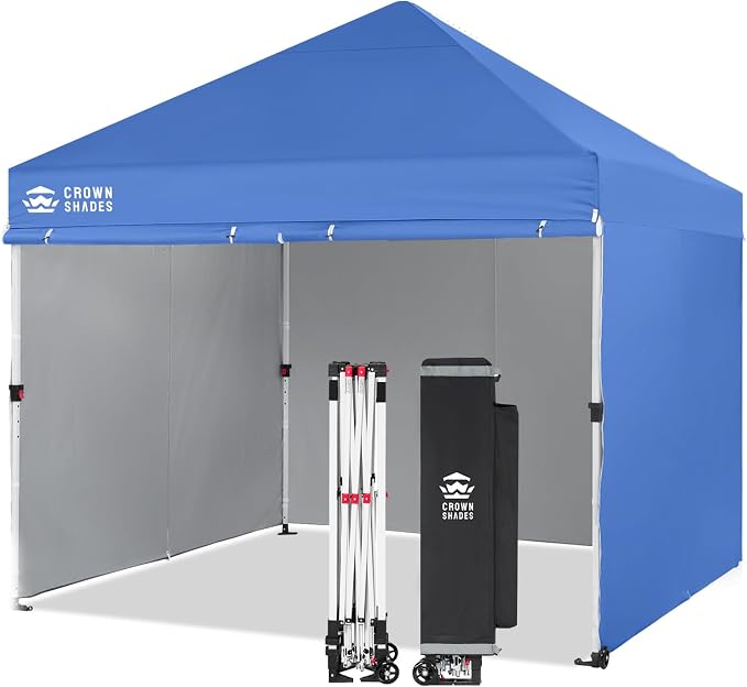CROWN SHADES Pop Up Canopy Tent, 8x8 Commercial Canopy Tent by CrownShades