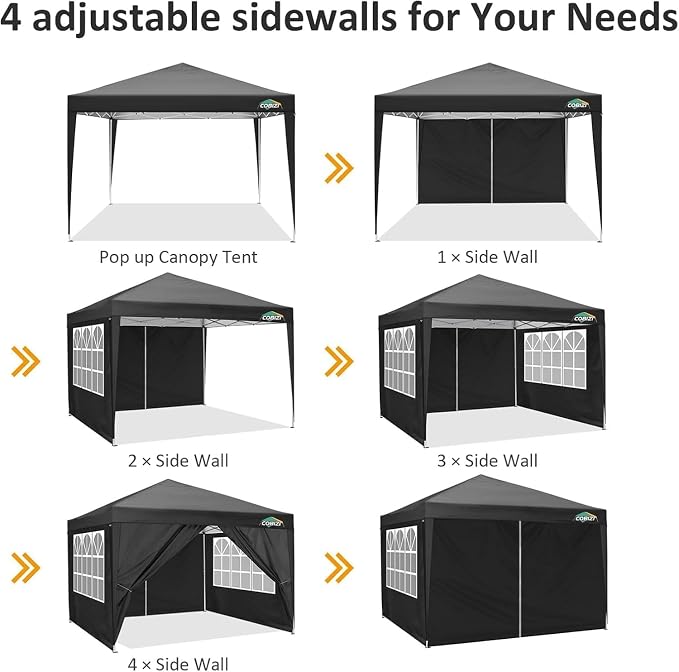 COBIZI 10x10 Pop Up Canopy Tent - Image 6