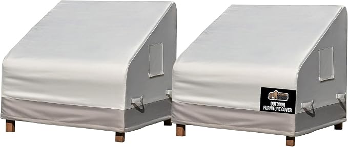 GORILLA GRIP Waterproof Medium Outdoor Patio Chair Cover, 2 Pack, 40 Inch by GorillaGrip