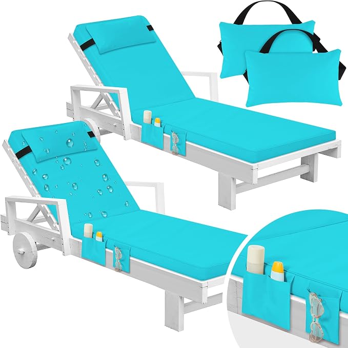 Tondiamo 2 Set Outdoor Chaise Lounge Cushions by Tondiamo