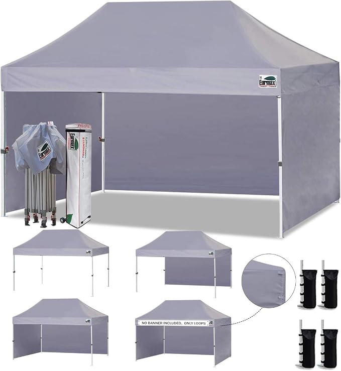 Eurmax USA 10'x15' Pop-up Canopy Tent Commercial Instant Canopies by Eurmax