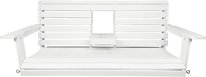 Poly Lumber 3-Seat Porch Swing, HIPS 5-Feet Bench Swing - Image 9