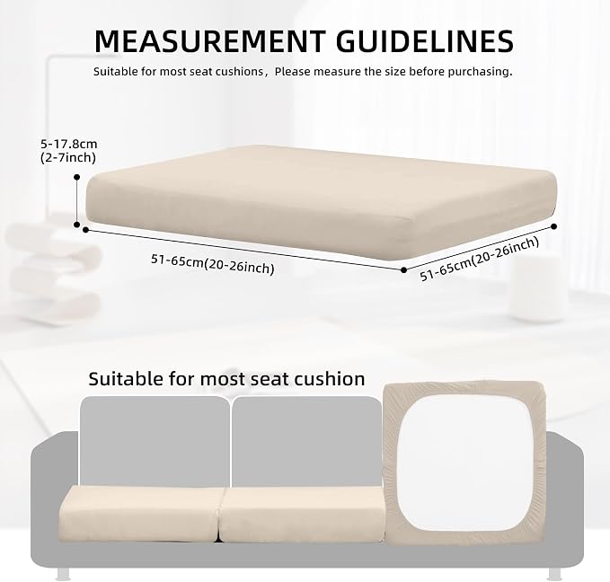 14Pcs Outdoor Cushion Covers, Patio Cushion Covers, Stretch Elastic Slipcovers - Image 2