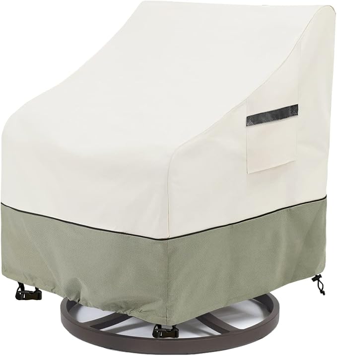 Outdoor Swivel Lounge Chair Cover, 100% Waterproof Heavy Duty Outdoor Chair by LSongSKY