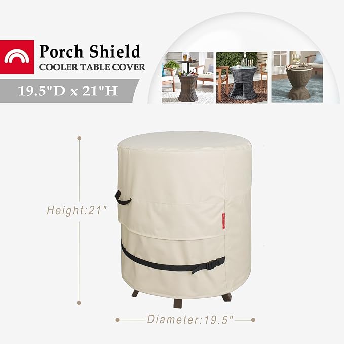 Porch Shield Patio Round Cooler Bar Table Cover - Image 2