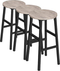 Bar Stools, 24.4 Inch Kitchen Breakfast Bar Chairs, Industrial Bar Stools by MAHANCRIS