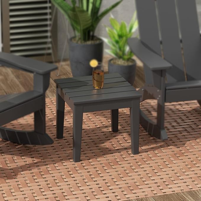 WestinTrends Ashore Outdoor Patio Modern Adirondack Side Table - Image 2