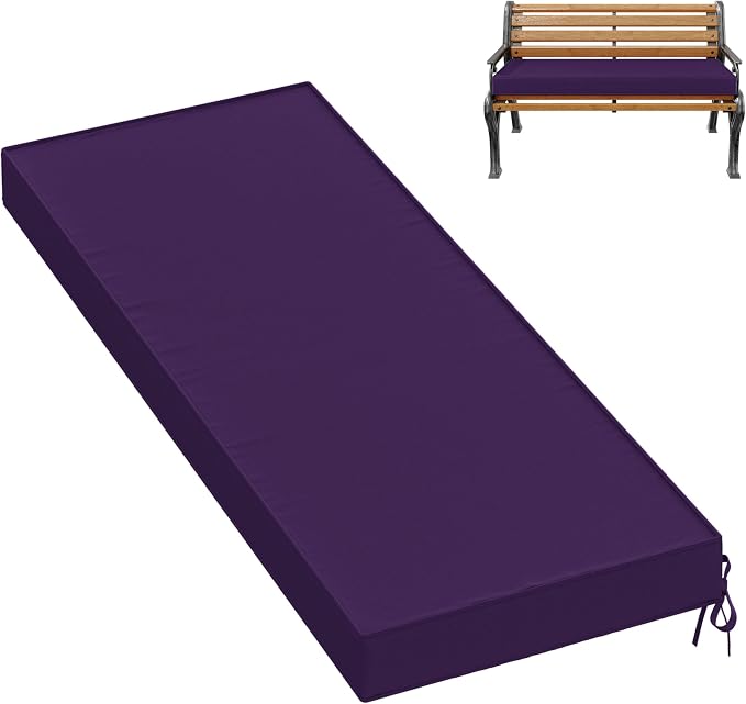 Premium Outdoor Bench Cushions for Patio Furniture 3.5inches Memory Foam Bench by Pakunoda