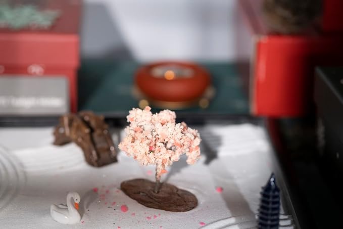 Zen Garden Sakura Pagoda Bridge Landscape Stone Set - Image 7