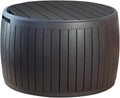 Keter Circa 37 Gallon Deck Box Organizer, Works as Ottoman Chair or Side Table by Keter