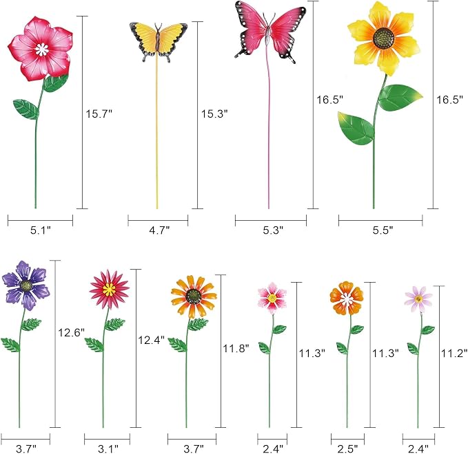 hogardeck Garden Decor for Outside, Yard Art Garden Decorations for Outdoor - Image 3