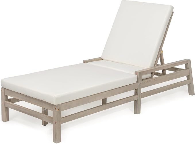 LUMISOL Patio Chaise Lounge Chair, 5-Position Adjustable Outdoor Chaise Lounge - Image 8