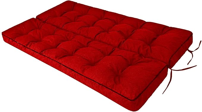 Outside Benches Cushion with Backrest, Thicken Waterproof Swing Cushions 2/3 - Image 3
