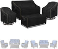 Patio Furniture Covers 4 Piece Set, 600D Heavy Duty Outdoor Furniture Covers by LSongSKY