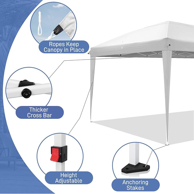 VINGLI 10x20 ft Pop Up Canopy Tent - Image 5