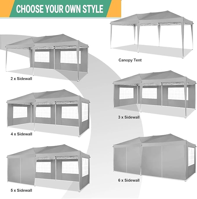 COBIZI 10x20 Pop Up Canopy Tent - Image 7