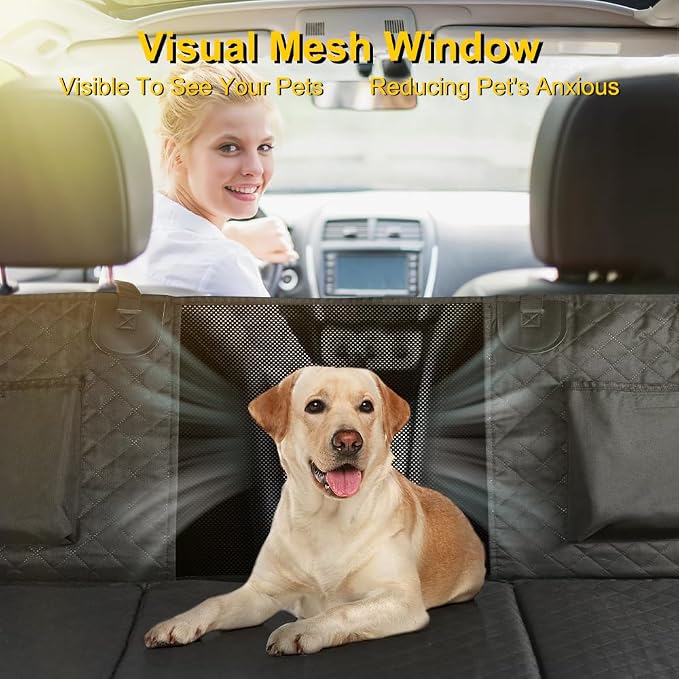 Vailge 6 in 1 Car Seat Cover for Back Seat, 60/40 Split, 100% Waterproof - Image 4