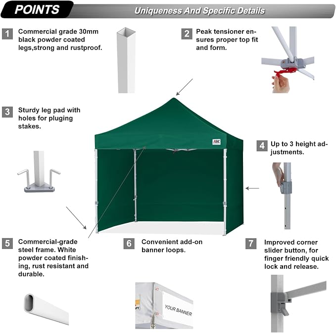 ABCCANOPY Easy Pop Up Canopy Tent - Image 2