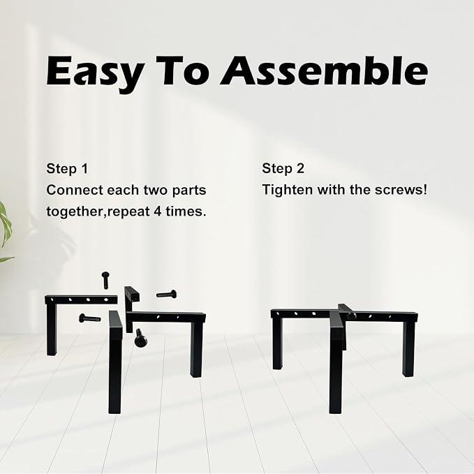 4 Pcs Four Legs Adjustable Metal Plant Stand - Image 5