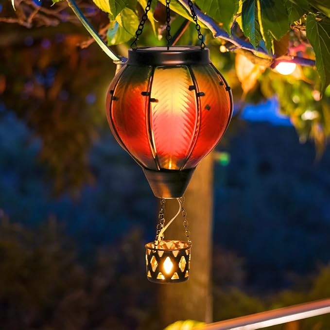 Colorful Solar Hot Air Balloon Lantern - Image 7