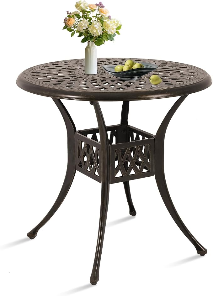 Patio Dining Table, Cast Aluminum Patio Table by Sumshadow