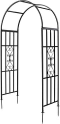 Arbors, Curved Metal Endurable Iron Trellis Plants Stand Use by SCENDOR