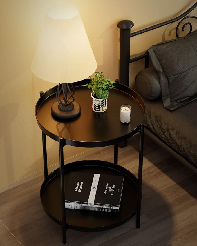EKNITEY 2 Tier End Table - Image 2