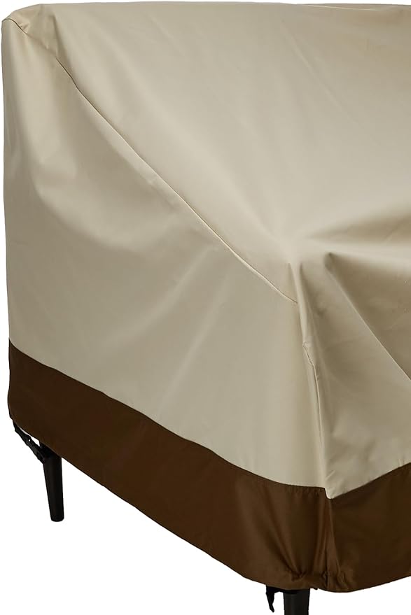 Amazon Basics 2-Seater Deep Lounge Sofa, Outdoor Couch and Patio Furniture Cover - Image 2