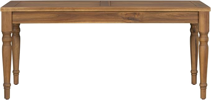 Christopher Knight Home Lama Rectangular Outdoor Coffee Table, Slat Panel Side - Image 6
