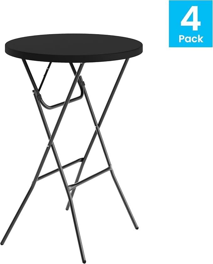 Flash Furniture Elon Round Folding Bar Height Table - Image 4