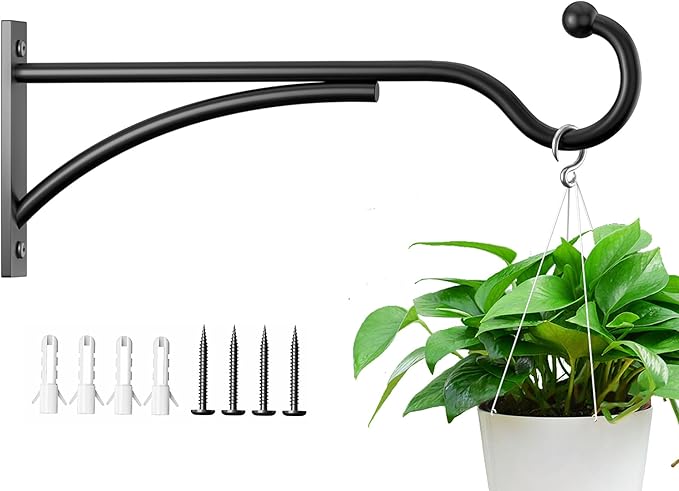11 Inch Heavy Duty Plant Hangers Outdoor, Metal Plant Brackets by saffruff