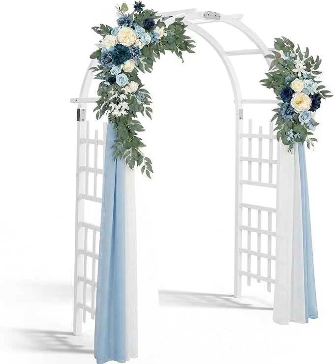 Outvita 7Ft Wooden Garden Arbor Arch, Wood Arbor Trellis, Pergola Archway by Outvita