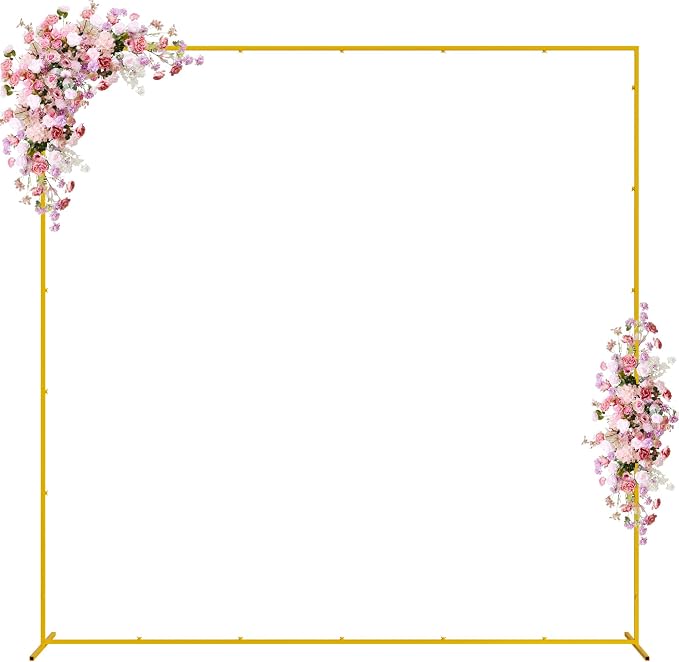 Wokceer Wedding Arch Backdrop Stand Square 7.2 x 7.2 FT Wedding Arches by Wokceer