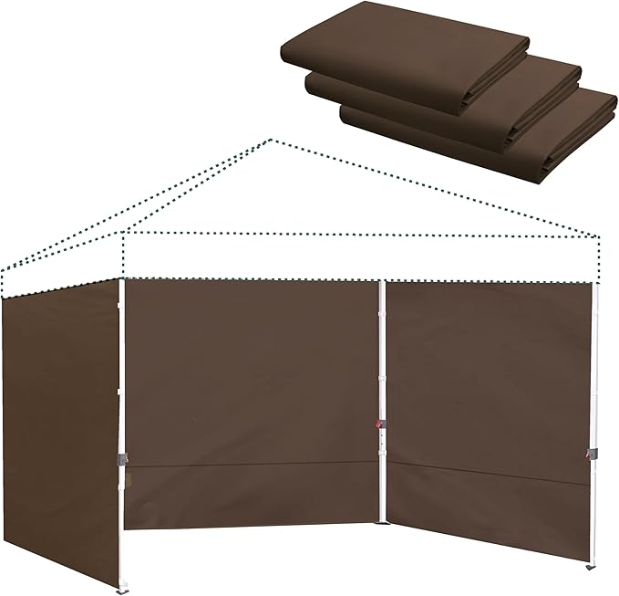 Canopy Sidewalls for 10x10 Pop Up Canopy 99% UV Protection, Waterproof by Unknown
