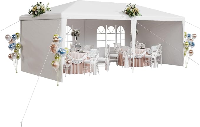 EROMMY 10x20 FT Outdoor Party Tent, Waterproof PE Fabric Event Shelter - Image 7