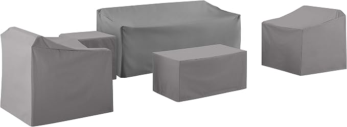 Crosley Furniture Patio Furniture Covers, Waterproof 5-Piece Cover Set by CrosleyFurniture